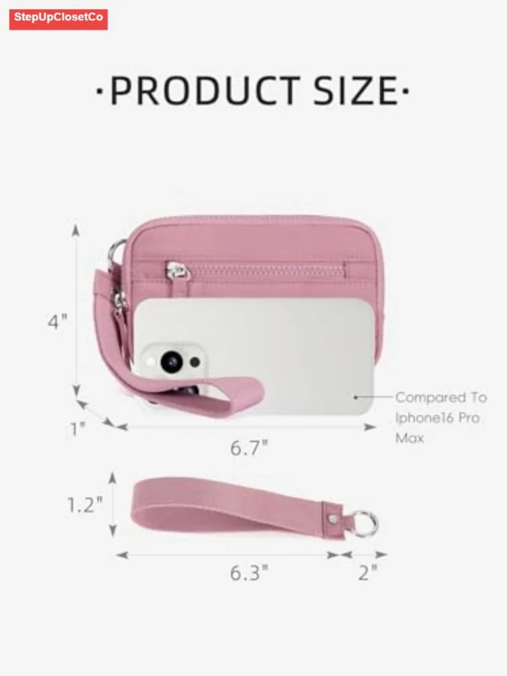 Wristlet Wallet for Women RFID Blocking Quilted Nylon Card Holder Purse Travel